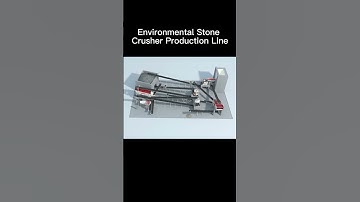 Animation of the construction process of the crusher production line