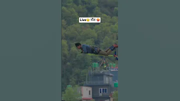 मौत जैसा फ़ील था एकदम 😅 #bungeejumping #vikassingour #accident #bungee #nepal #pokhara #police