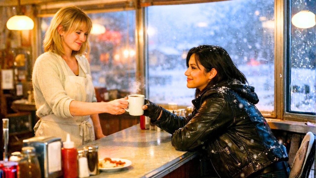 Durante a nevasca, dei abrigo a uma motociclista. No dia seguinte, perguntei: Quer viver comigo?