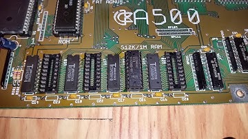 Adding 512K Memory Chips To An Amiga500 For 1MB Onboard