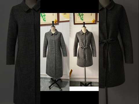 Tutorial on shortening a double-sided cashmere coat. "Wool Coat" Clothing #cashmere #knitmitts