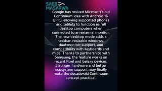 Android phones can now function like desktops, continuing Microsoft Continuum’s legacy