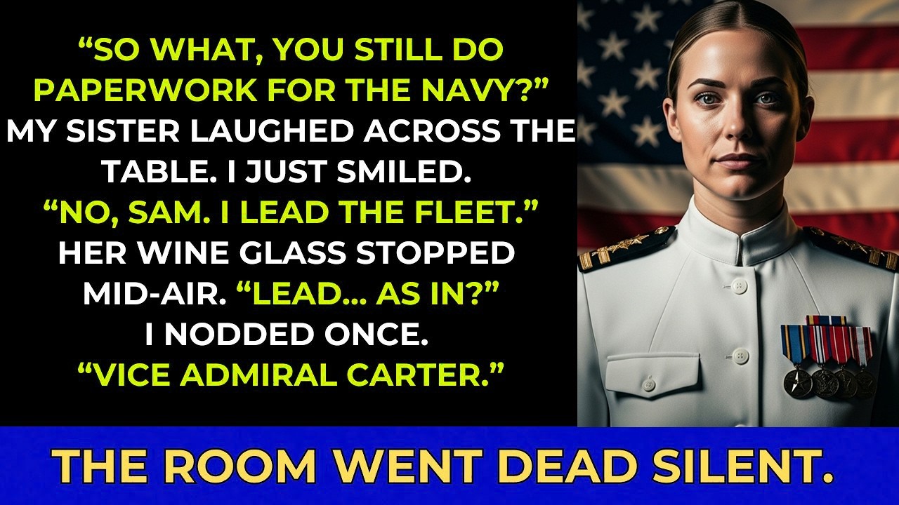 My Sister Laughed at My ‘Little Navy Job’ — Until I Walked Into the Ballroom as Vice Admiral Carter