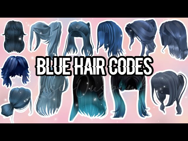 ROBLOX NAVY BLUE HAIR CODES, EMK -  in 2023