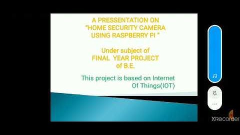 Home security system using raspberry pi
