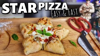 How To Make STAR SHAPED PIZZA at Home Easy & Fast screenshot 1