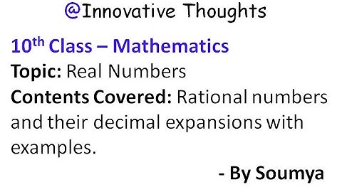 10th class | Decimal expansion of rational numbers | Real numbers Part-5 | SCERT | NCERT