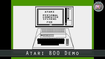Atari 800 Demo by Atari, Inc., 1980 | Atari 8 bit Demo