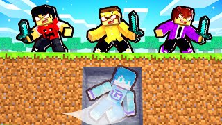 3 CAÇADORES vs 1 SPEEDRUNNER mas sou um FANTASMA no Minecraft