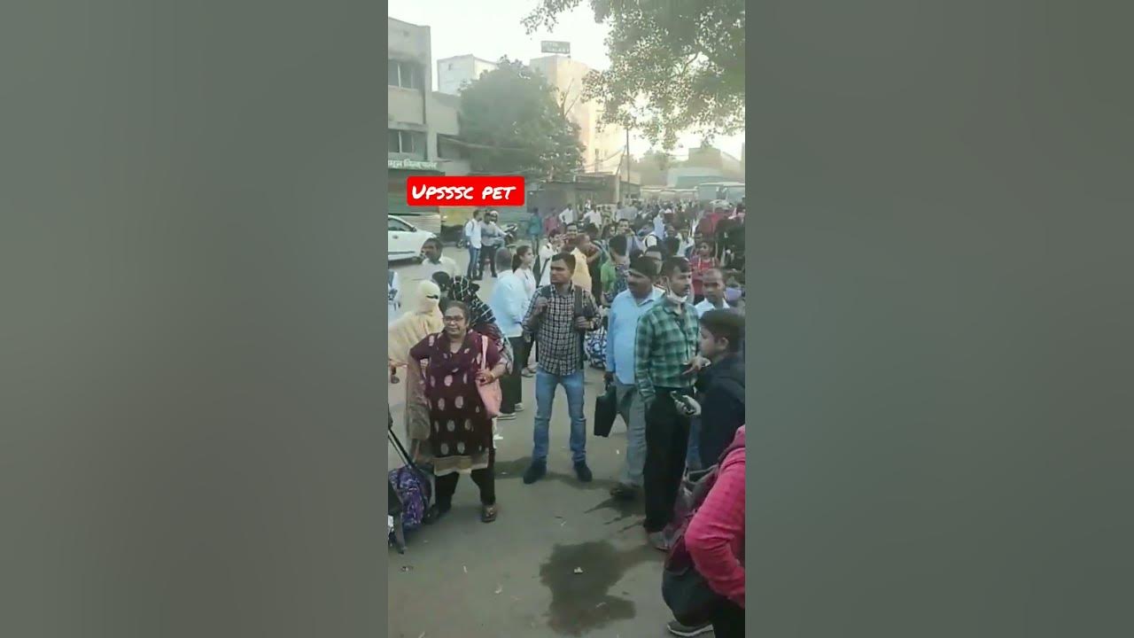 upsssc pet || gathering of students || lucknow center || #video #viralvideo #study #viral