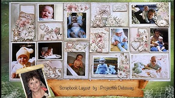 Scrapbook   Projectlife layout tutorial – how to make a double layout with Uniquely Creative