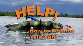 How to get back on your kayak (Larger Person Version)