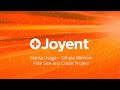 Joyent technical discussion manta usage  simple minnow based file size and count project