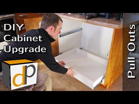 How to Make Pull-Out Shelves for Kitchen Cabinets • Ron Hazelton