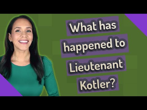 Video: Kas vaidina leitenantą Kotlerį?