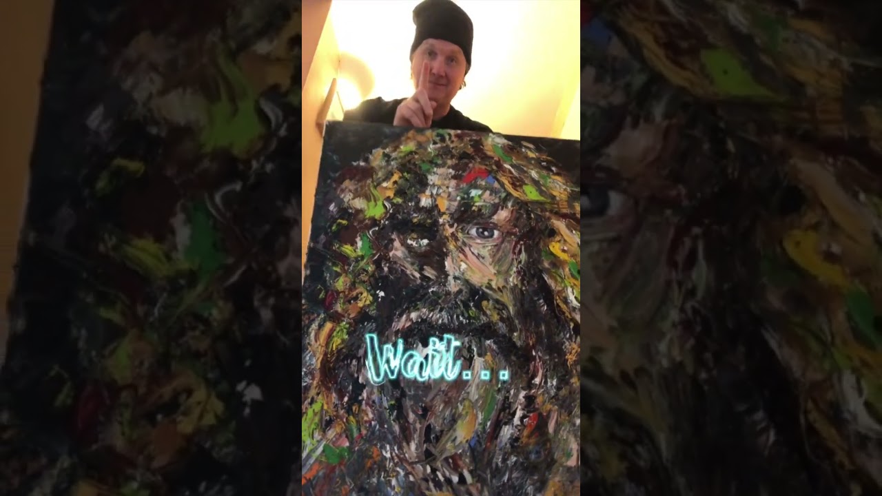 Painting Odin. Feeling my inner Viking on this oil painting of the Allfather