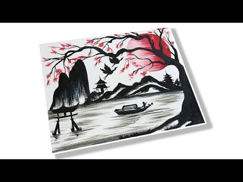 Video: How To Paint A Japanese Painting