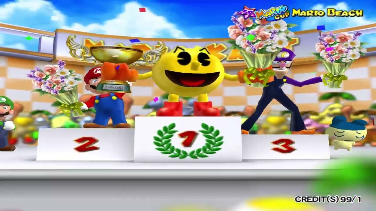 MKAGP2 No-Hit Item Challenge: Pac-Man (Funny Clip in Waluigi Cup)