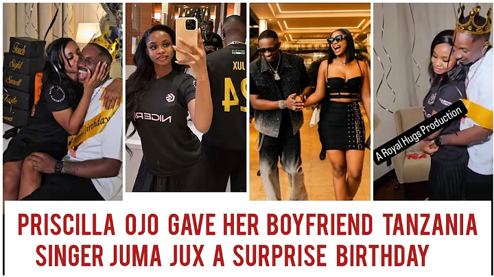 Priscilla Ojo gave her Boyfriend Tanzania Singer Juma Jux A Surprise Birthday.