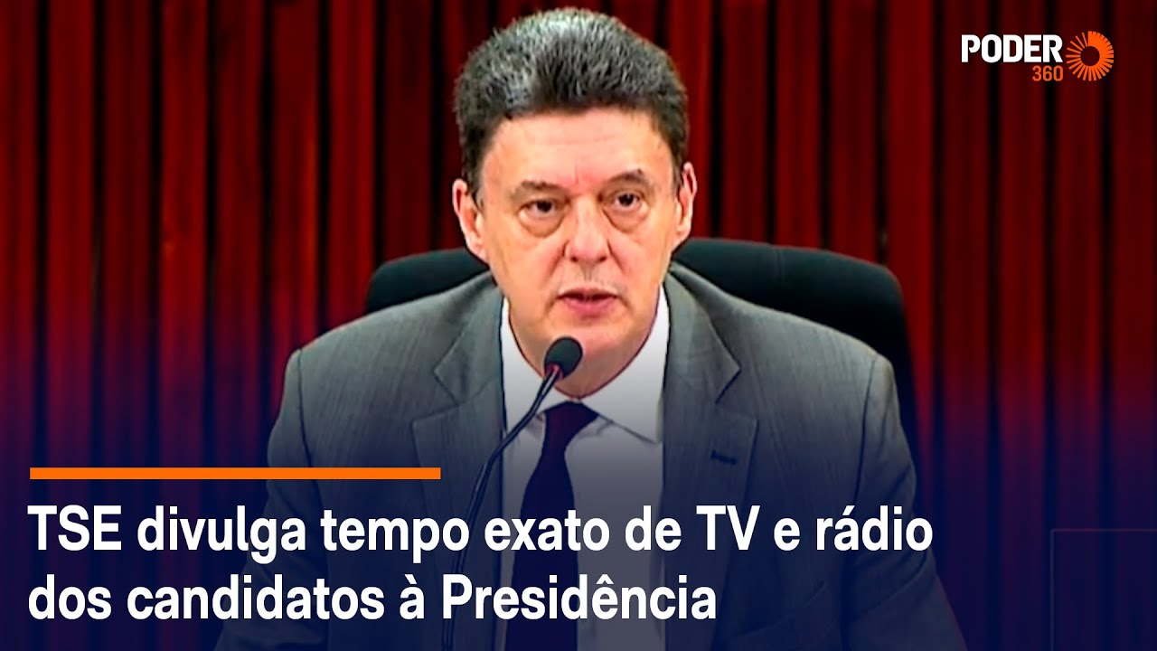 TSE divulga tempo exato de TV e rádio dos candidatos à Presidência