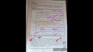 #8thEnglish a day in the Ashram question answers