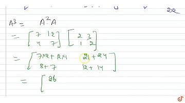 "Show that the matrix `A=[(2, 3), (1, 2)]`  satisfies the equation `A^3-4A^2+A=O`  ."