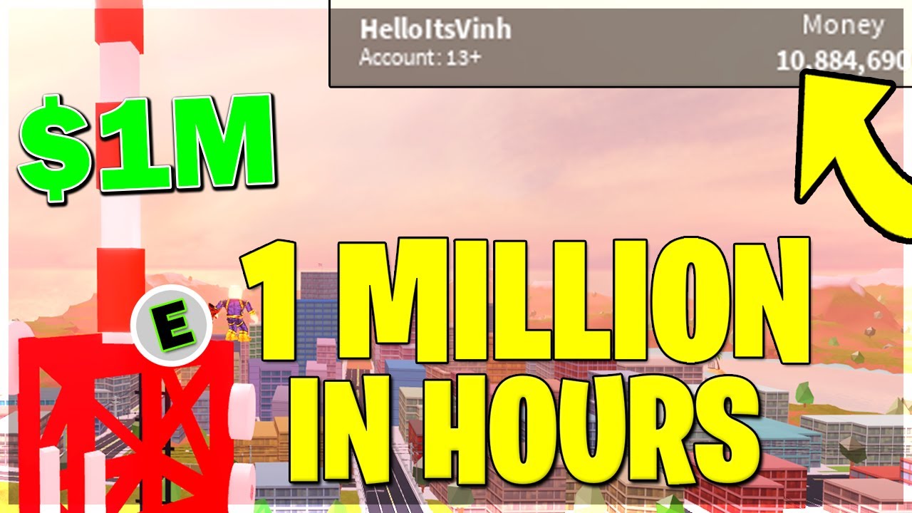 Fast How To Get 1 Million Cash In Jailbreak Under An Hour Roblox