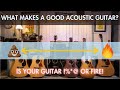 What makes a good acoustic guitar how to tell terrible from wonderful