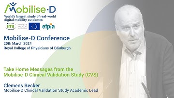 Take home messages from the Mobilise-D Clinical Validation Study | Clemens Becker