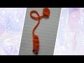 Crochet Worm Bookmark