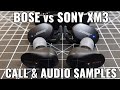 2020 NEW Bose QuietComfort Earbuds vs Sony 1000XM3 Call Quality and Audio Samples