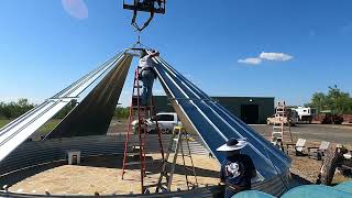 30 Ft Grain Bin Gazebo | Grain Bin Gazebo Install | Uvalde Tx Grain Bin | Grain Bin Installers