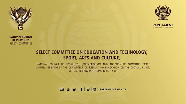 Select Committee on Education and Technology, Sport, Arts and Culture, 31 August 2022