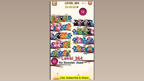 #bird #sort 2 #color #puzzle #level 364 #birdsort #colour #gaming #viral #trending #shorts #solution