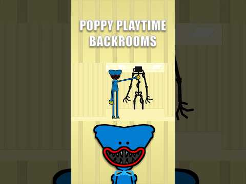 Poppy Playtime Backrooms Animation #poppyplaytime #backrooms #huggywuggy #animation #shorts