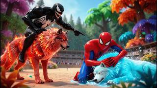 🕷️SPIDERMAN Wins The Magic Legendary Wolf Racing Championship | Epic Racing Challenge