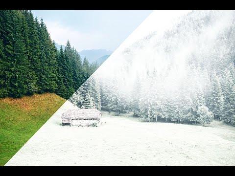 How to create snowfall effect quickly in adobe Photoshop CS