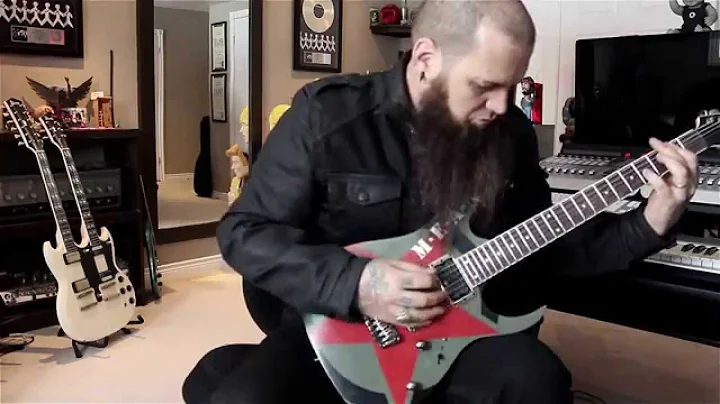 Barry Stock Three Days Grace playing the MEAN Guit...
