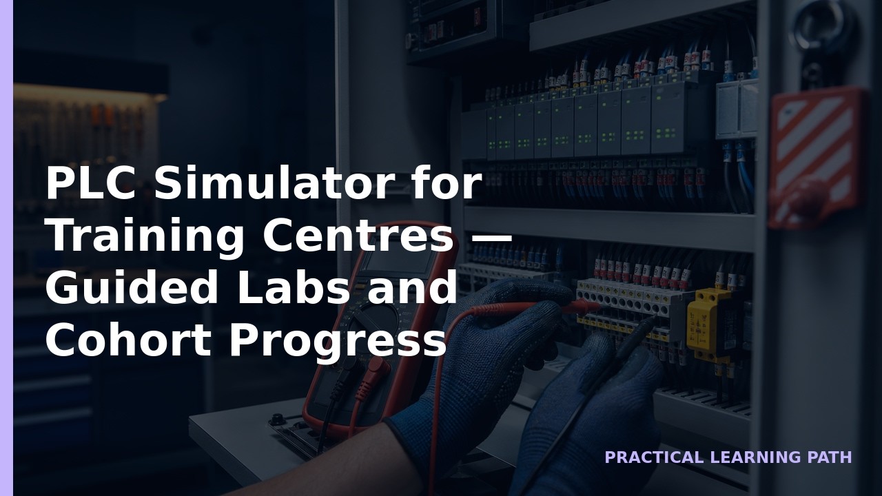 PLC Simulator for Training Centres — Guided Labs and Cohort Progress