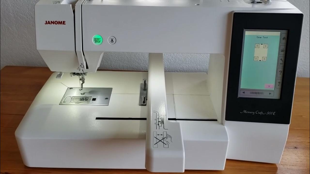 janome 500e YouTube