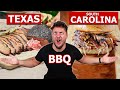 German Guy Compares TEXAS BBQ vs CAROLINA BBQ!