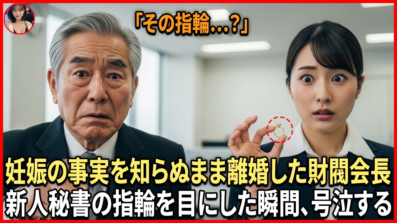 「その指輪…どこで手に入れた？」元妻の妊娠を知らずに離婚して30年――財閥会長は、新人秘書が落とした指輪を見て崩れ落ちる…#動エピソード#老後の物語 #家族の物語