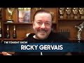 Ricky Gervais Would Fight an Old Lady for the COVID-19 Vaccine