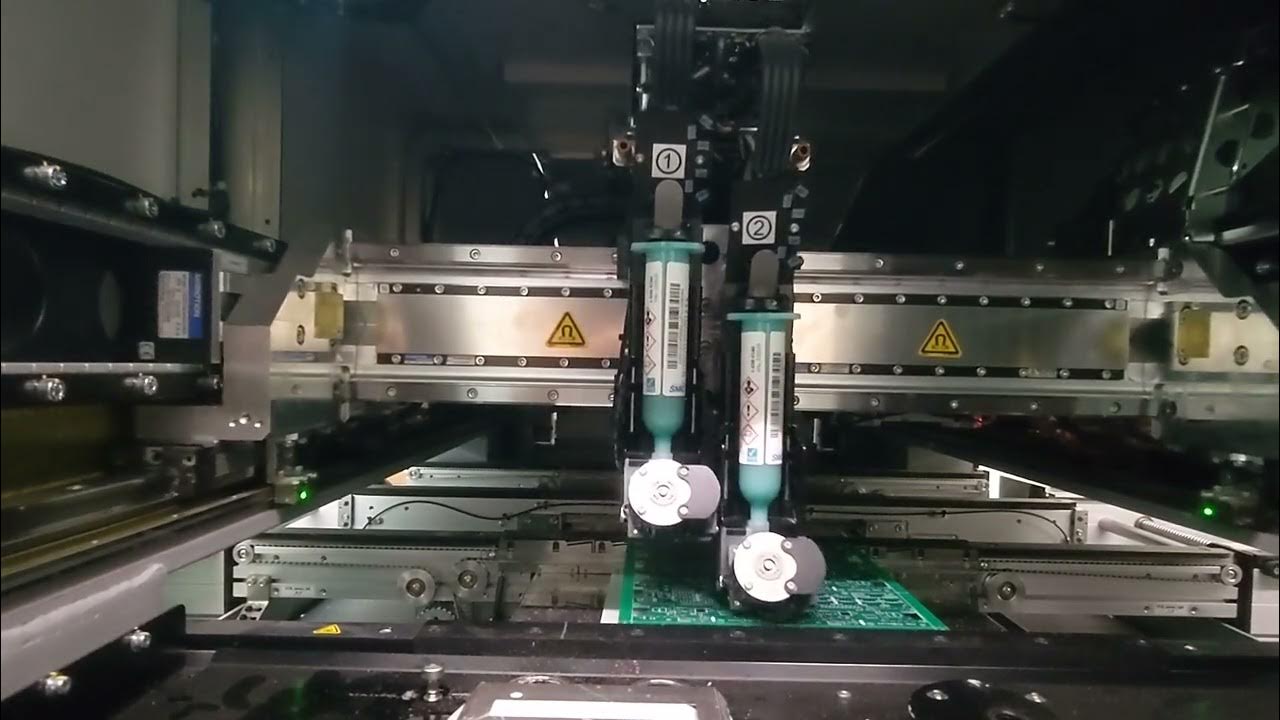 Solder paste jetting system in action (Mycronic MY700) YouTube
