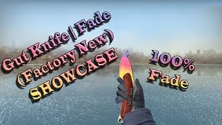 gut knife marble fade fn