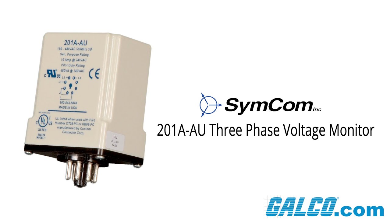 Symcom 201A-AU Three Phase Voltage Monitor 