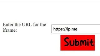 How to make a Iframe Tester In Basic HTML, Javascript