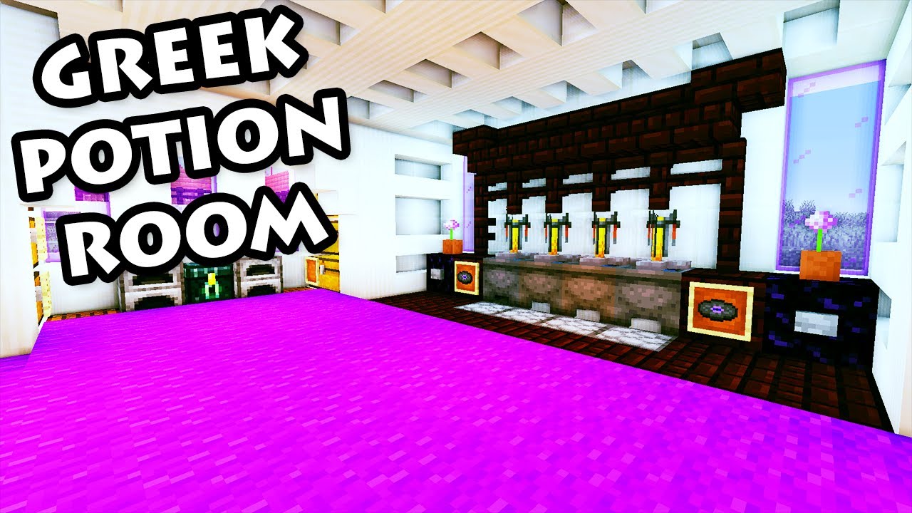 Minecraft - Greek House - How to Build a Potion / Brewing Room