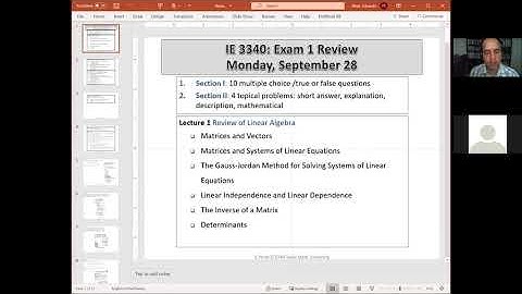 Review-Exam1-IE 3340 Operations Research