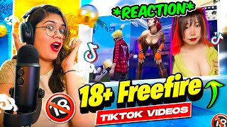 Free Fire 18+ Tik Tok Reaction😅 || Watch On Your Risk😂 ||  Garena Free Fire